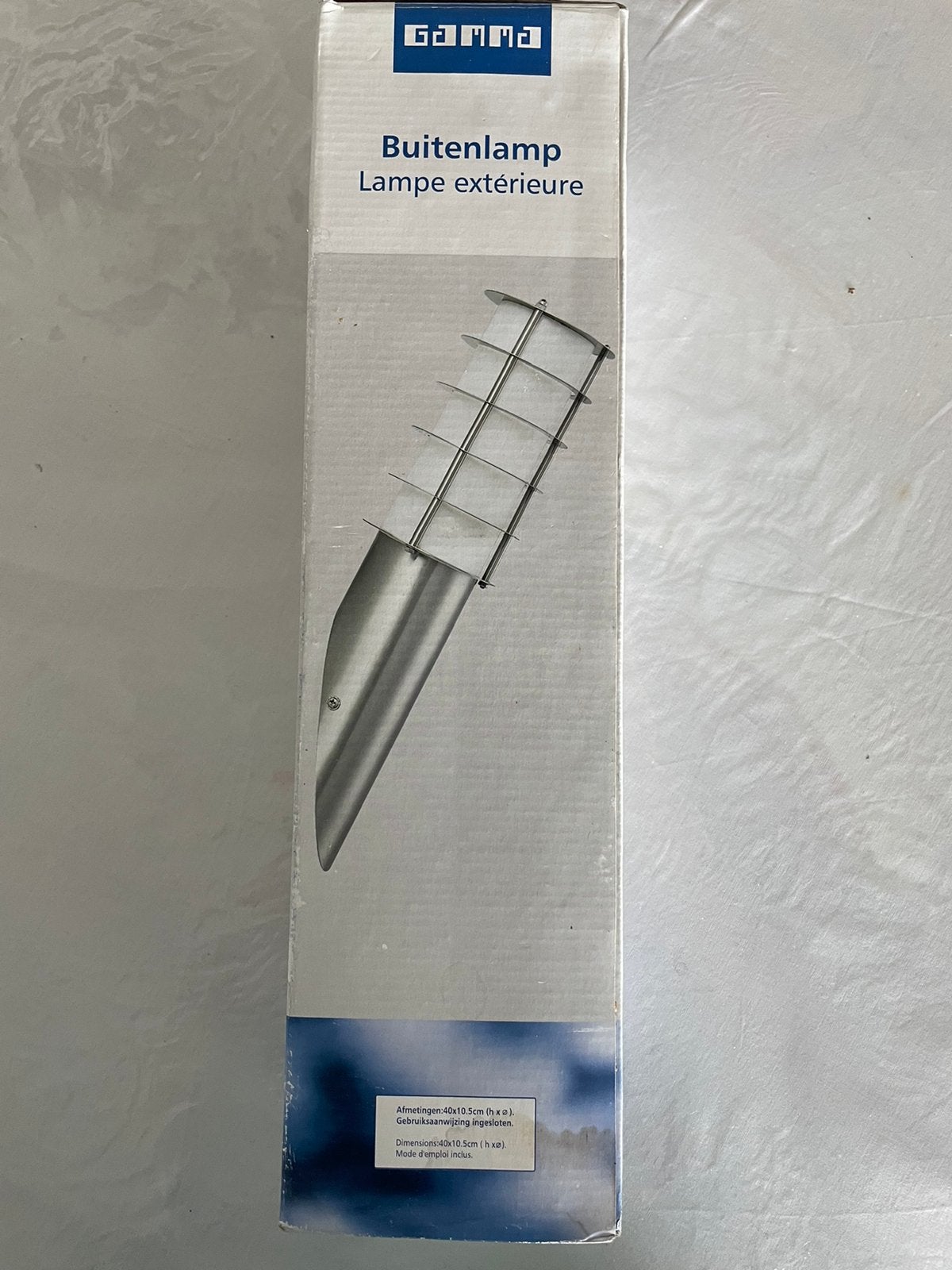 Gamma Buitenlamp Quebec - RVS Tuinverlichting, Ophalen, Minder dan 50 watt, Staande lamp, Nieuw