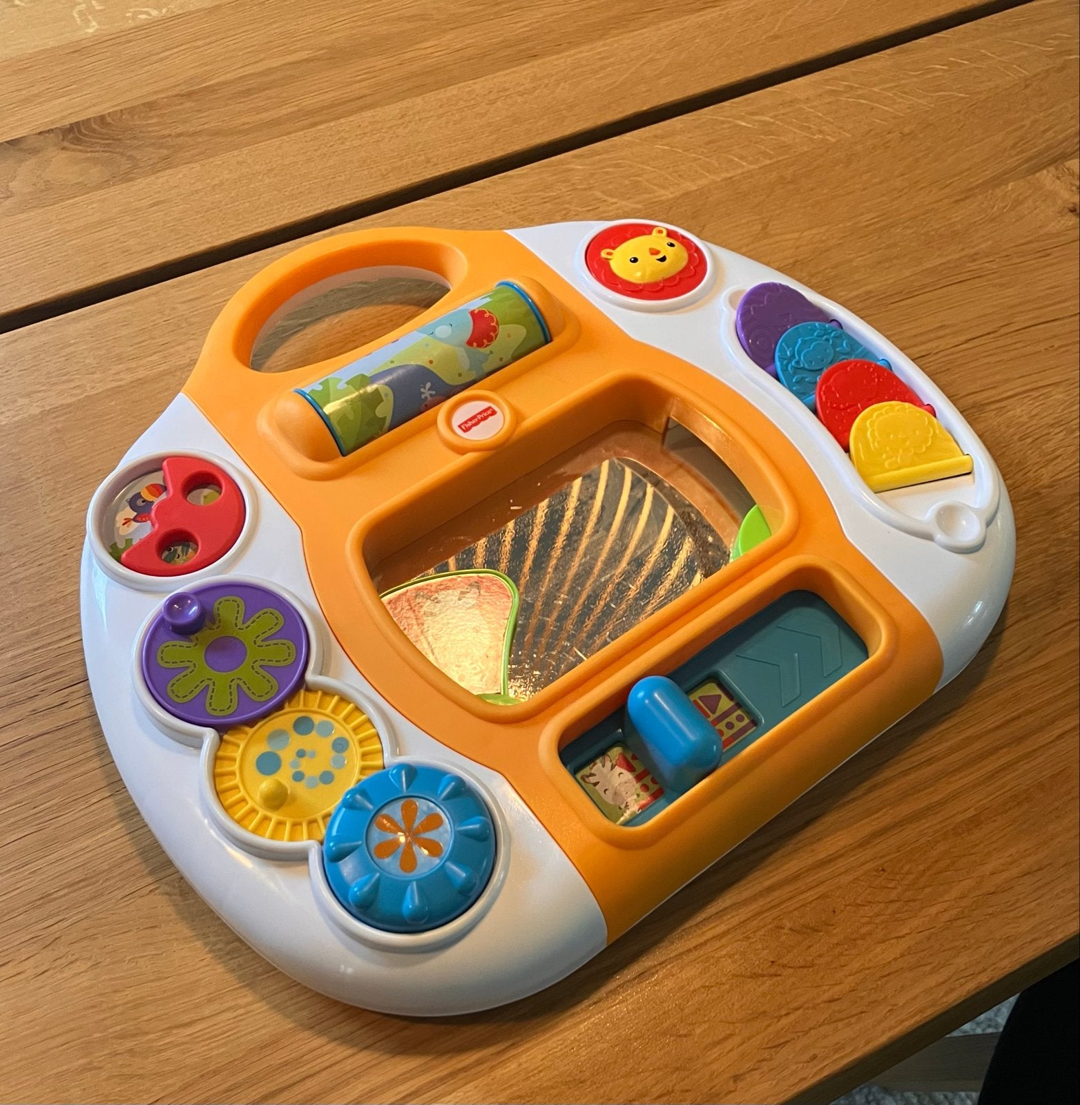 Fisher-Price Baby speelpaneel met spiegel en geluidjes, Kinderen en Baby's, Ophalen, Gebruikt, Overige typen, Met geluid