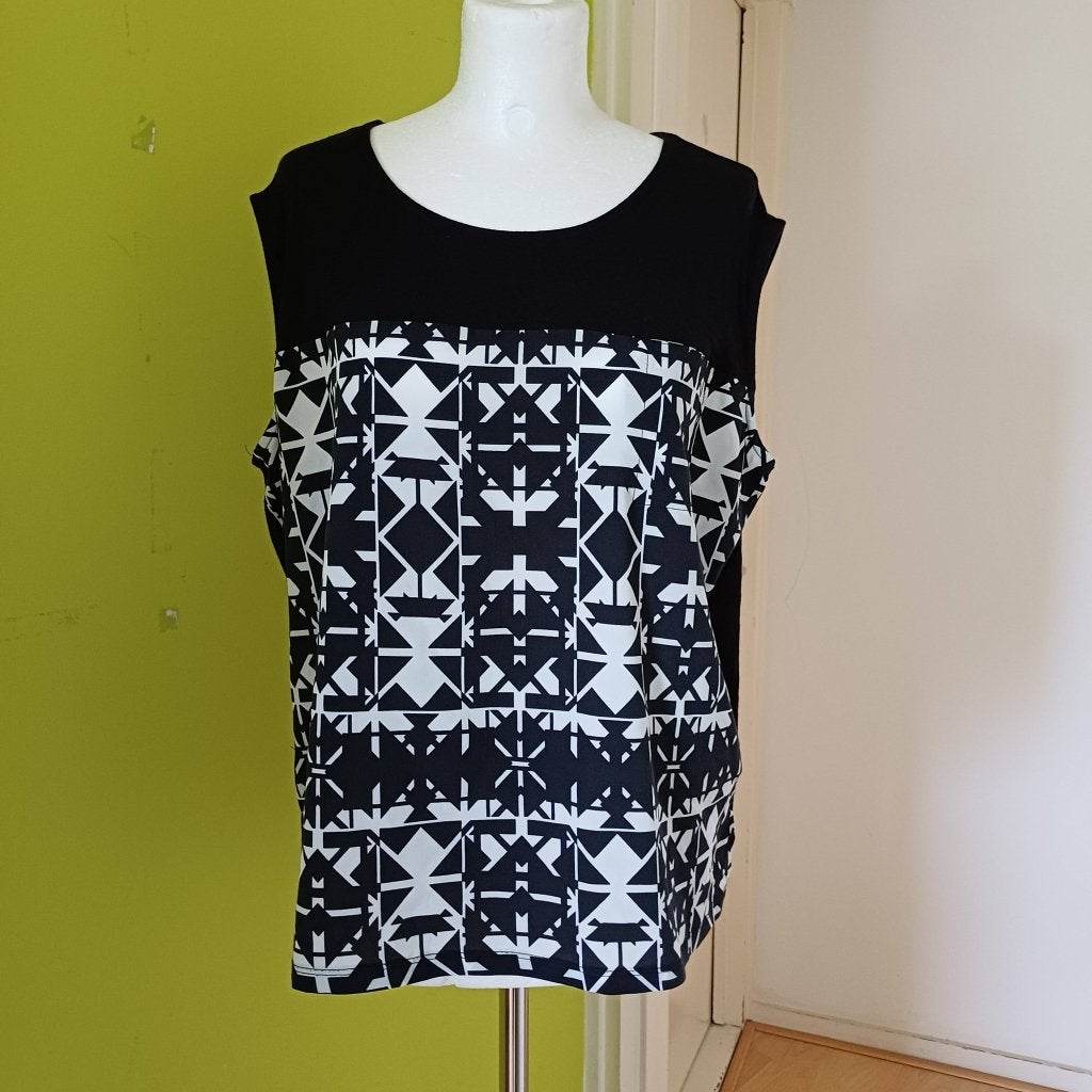 Zwarte mouwloze top van Miss Etam maat XL, Zwart, Maat 46/48 (XL) of groter, Ophalen of Verzenden, Zo goed als nieuw
