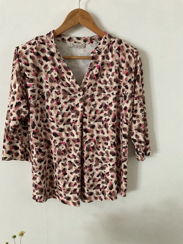 Super mooie blouse, tof model, medium, MER DU SUD,40, Kleding | Dames, Blouses en Tunieken, Maat 38/40 (M), Meerkleurig, Ophalen of Verzenden