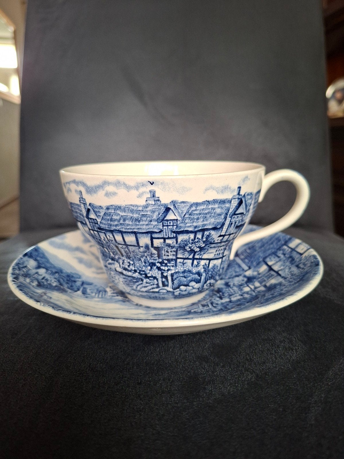 Johnson Bros Olde English Countryside kop en schotel, Ophalen of Verzenden