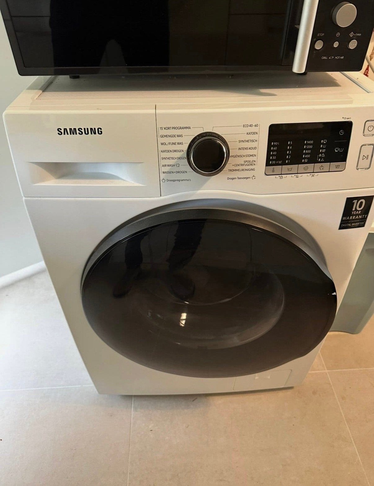 Samsung EcoBubble Was-droogcombinatie wasmachine 8/9 kg, Witgoed en Apparatuur, 8 tot 10 kg, Ophalen, Gebruikt, 90 tot 95 cm