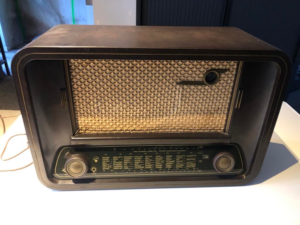 Vintage Blaupunkt F 52 WP Radio - Klassieke Buizenradio, Ophalen of Verzenden, Niet werkend, Radio