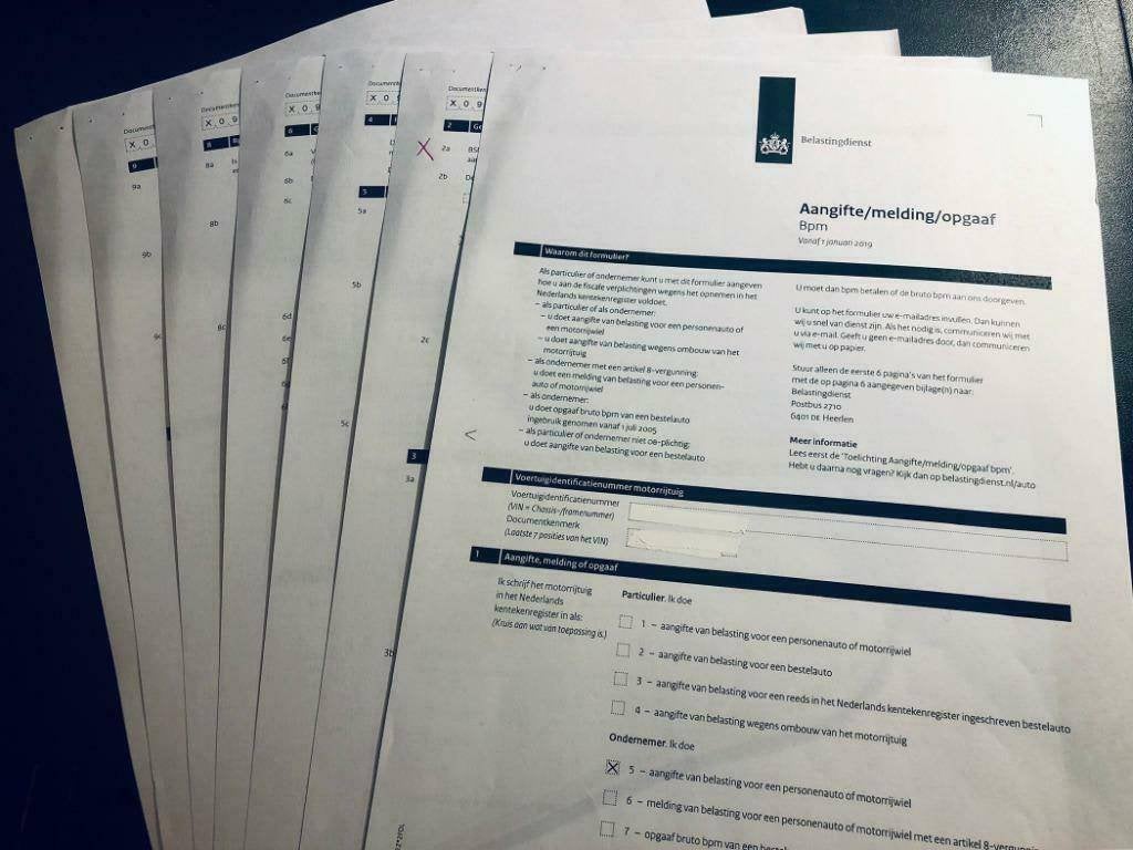 Auto invoeren/importeren hulp nodig bij BPM Aangifte invoele, Ophalen of Verzenden