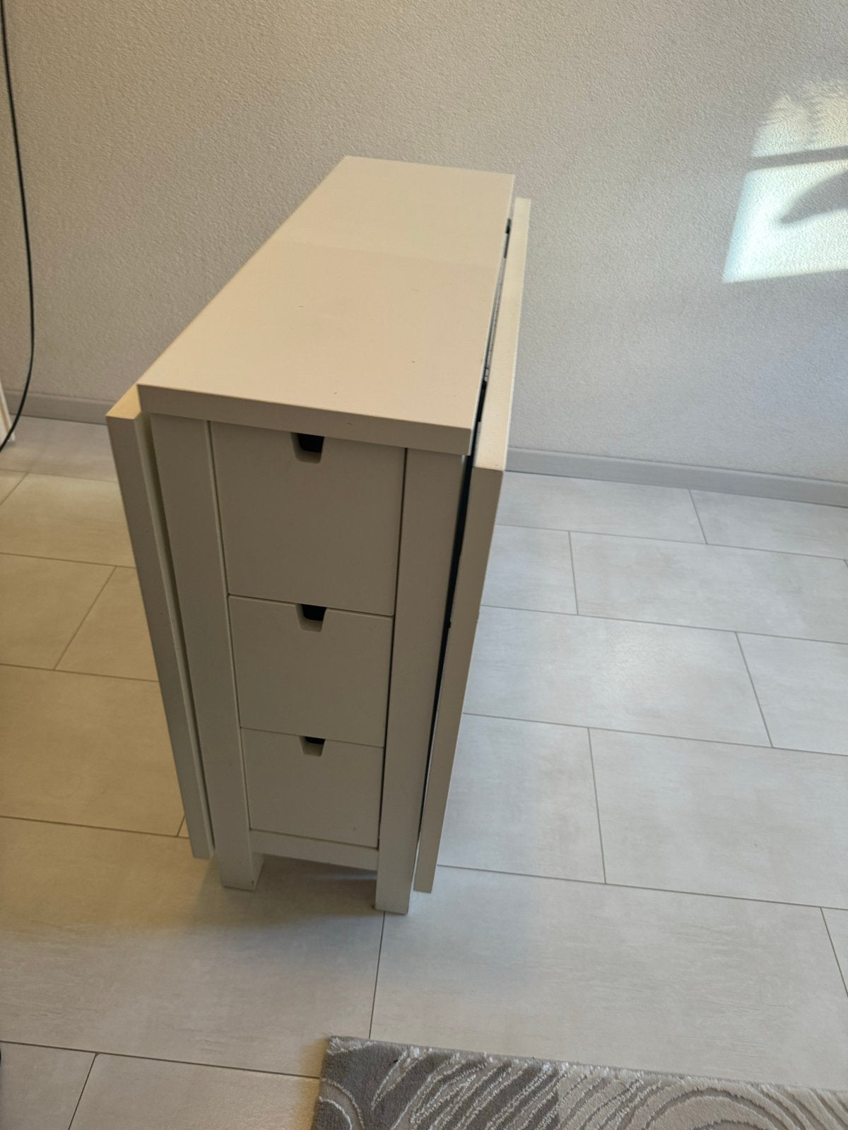 Witte IKEA Norden Inklapbare Tafel - Compact & Praktisch, Ophalen, Gebruikt, 100 tot 150 cm, 50 tot 100 cm