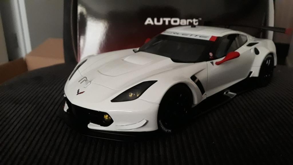 Autoart 81650 1/18 Corvette C7 R, Ophalen of Verzenden, Zo goed als nieuw, Auto, Autoart