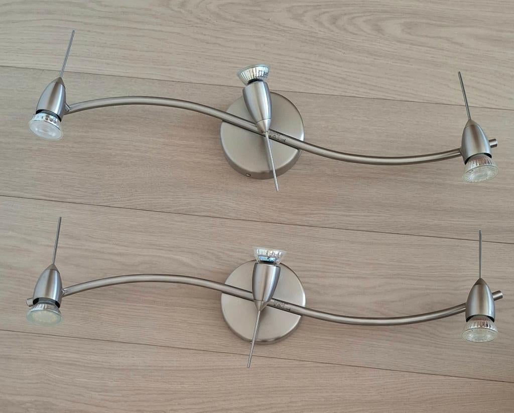 2 Ikea Husinge plafondlampen, Ophalen of Verzenden, Gebruikt, Metaal