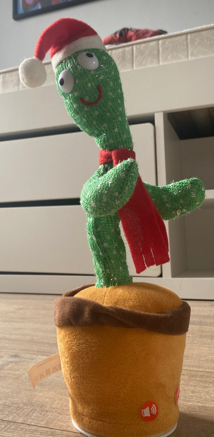 Dansende en zingende kerstcactus, Groen, Met geluid, Overige typen, Ophalen of Verzenden