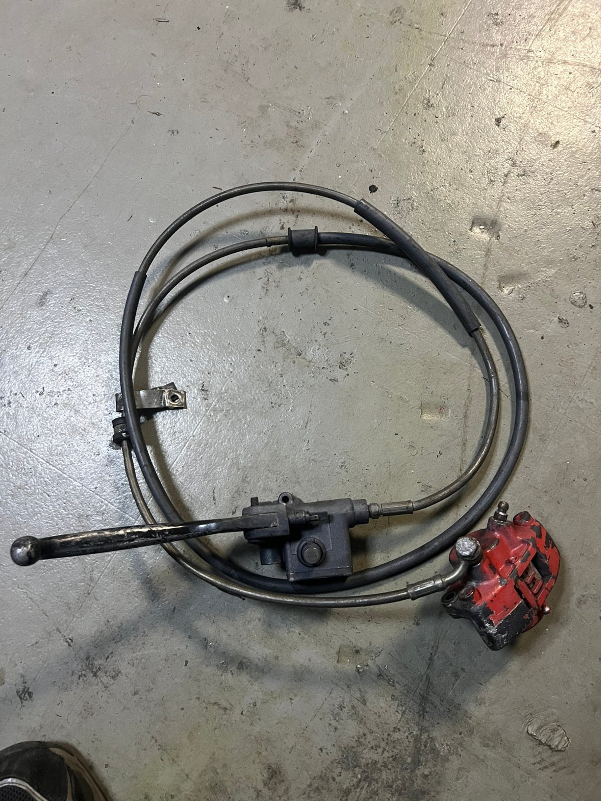 Gilera runner 50cc remleiding achter stalen opdruk!, Ophalen of Verzenden
