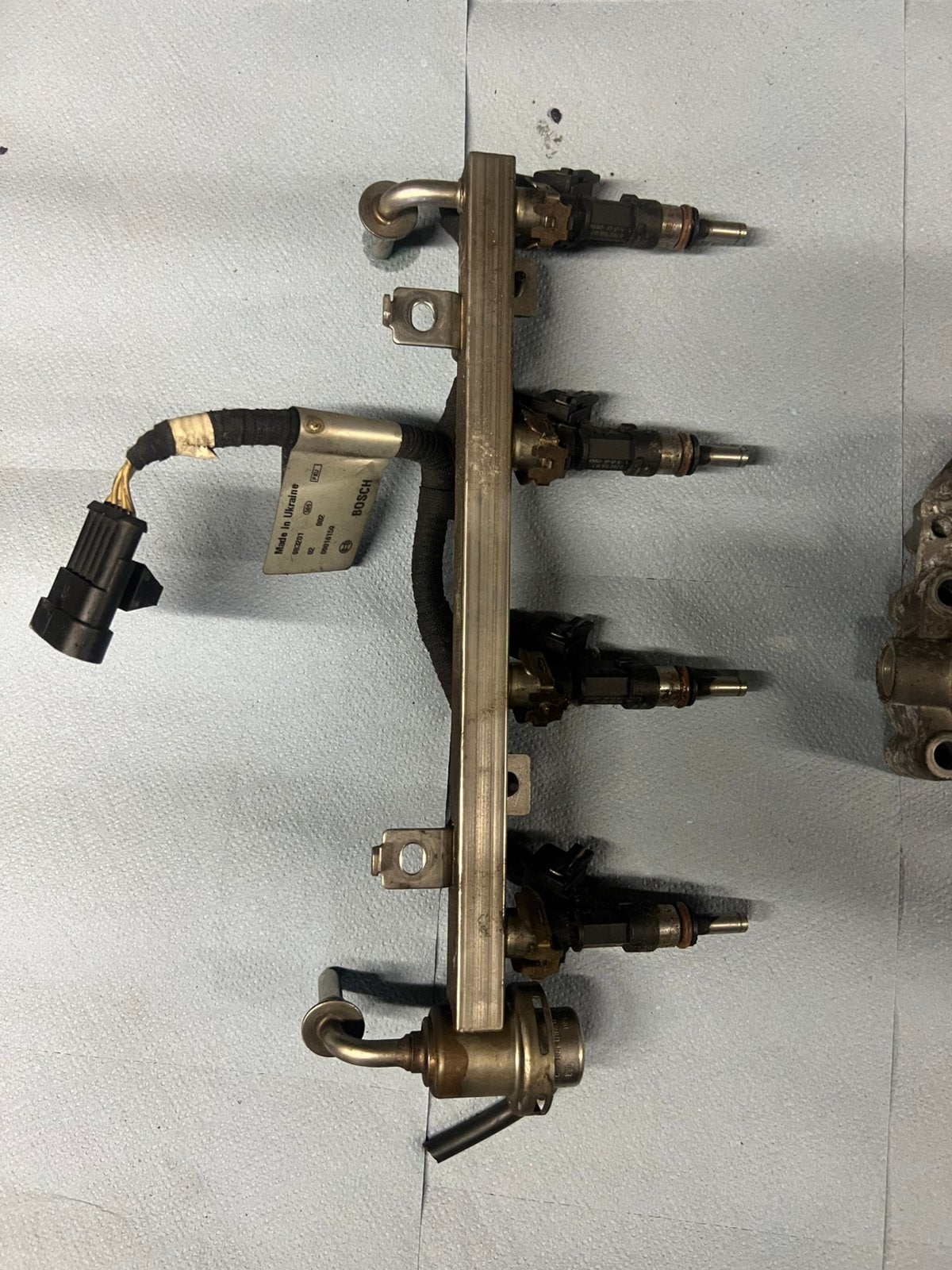Injectoren rails 1.4tjet abarth/fiat/alfa/lancia, Verzenden, Gebruikt