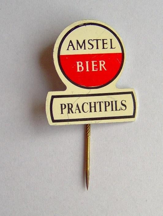Amstel Bier - jaren 60, Verzamelen, Speldjes, Pins en Buttons, Ophalen of Verzenden, Gebruikt, Merk, Speldje of Pin