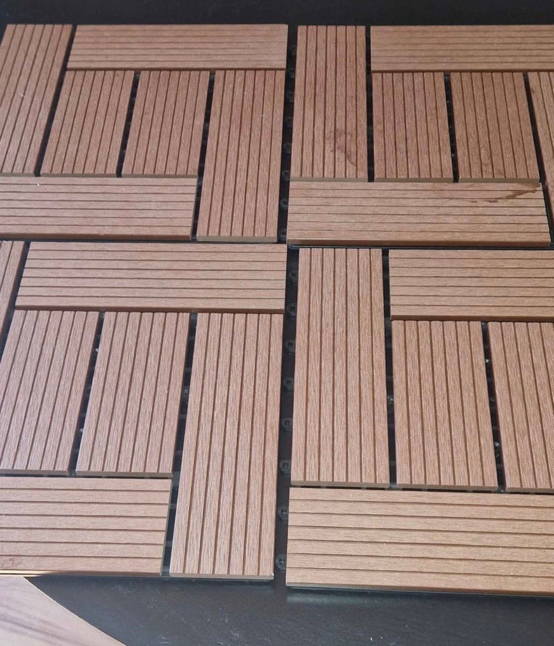 4 vlondertegels 30x30 cm, Ophalen, Nieuw, Hout