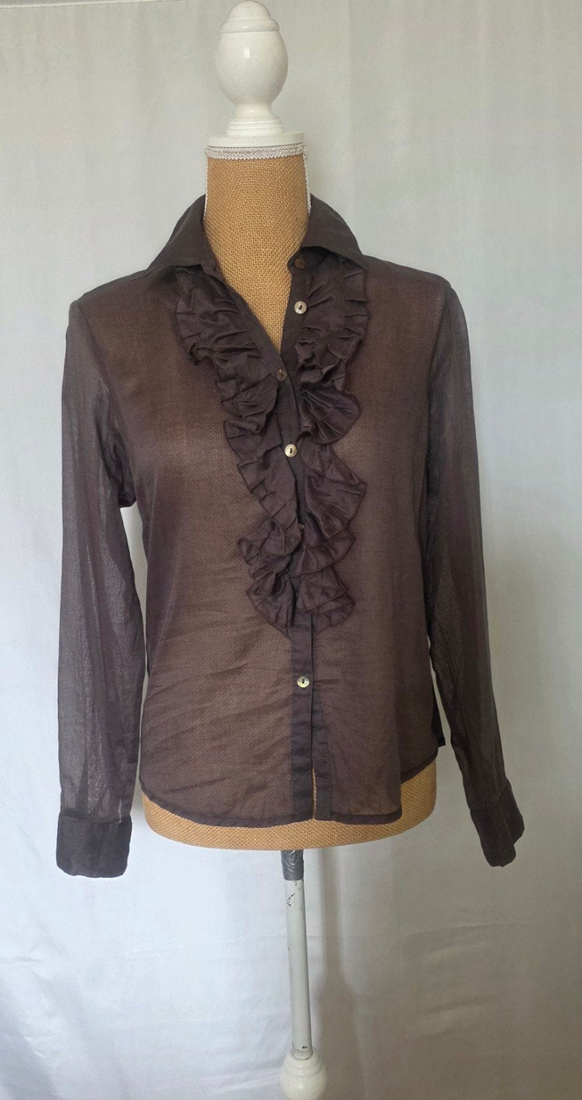 Gérard Darel blouse, Kleding | Dames, Maat 38/40 (M), Bruin, Verzenden, Zo goed als nieuw