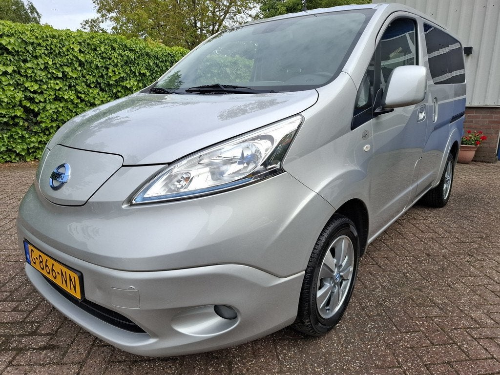 Nissan e-NV200 Evalia 40KWH 12350.- EX BTW SOH 86.5% 7-PERS, Stof, Gebruikt, Stoelverwarming, Overige carrosserieën