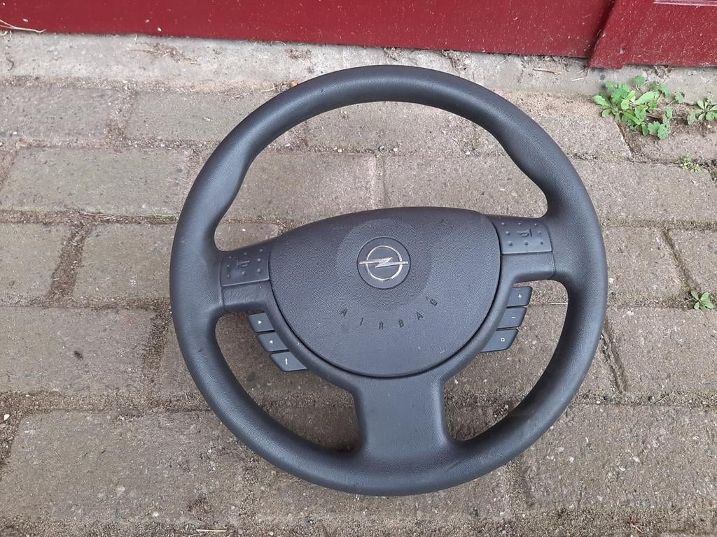 Opel Corsa C stuur met airbag, radiobediening, Meriva, Tigra, Auto-onderdelen, Besturing, Ophalen of Verzenden, Gebruikt, Opel