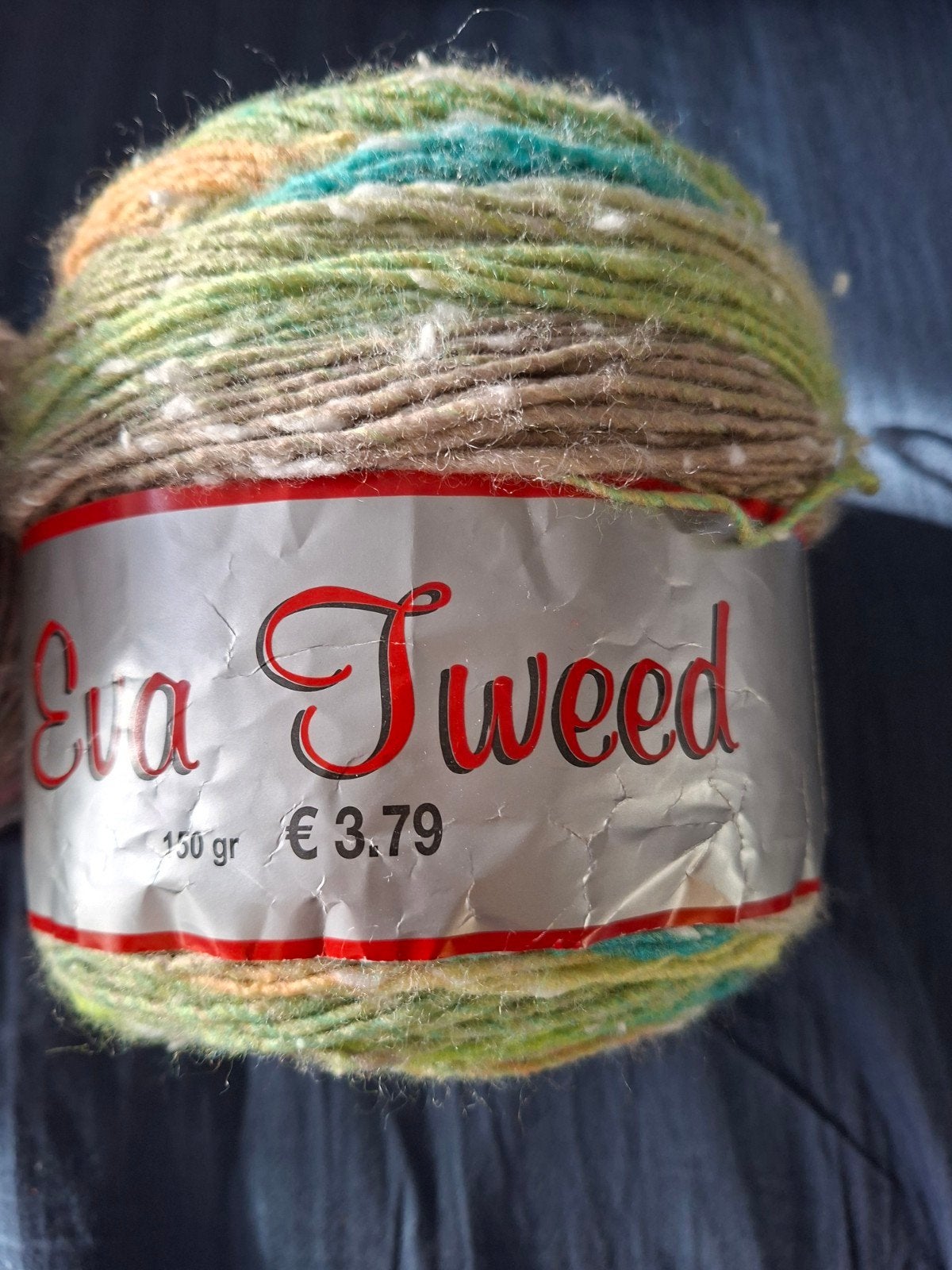 Eva Tweed Wol/Garen - 150gr - Diverse kleuren, Hobby en Vrije tijd, Ophalen, Zo goed als nieuw, Breien of Haken, Wol of Garen