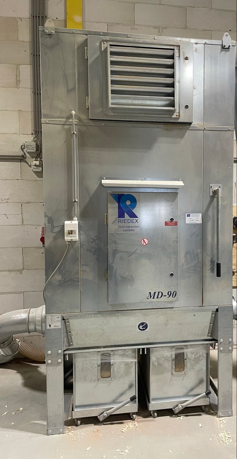 Riedex MD-90 Afzuigunit voor houtbewerking (2018), Ophalen, Gebruikt, Ventilator en Afzuiger