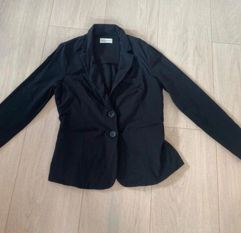 &Co Blazer Trafalstof Maat M Zwart, Maat 38/40 (M), Zwart, Ophalen of Verzenden, Zo goed als nieuw