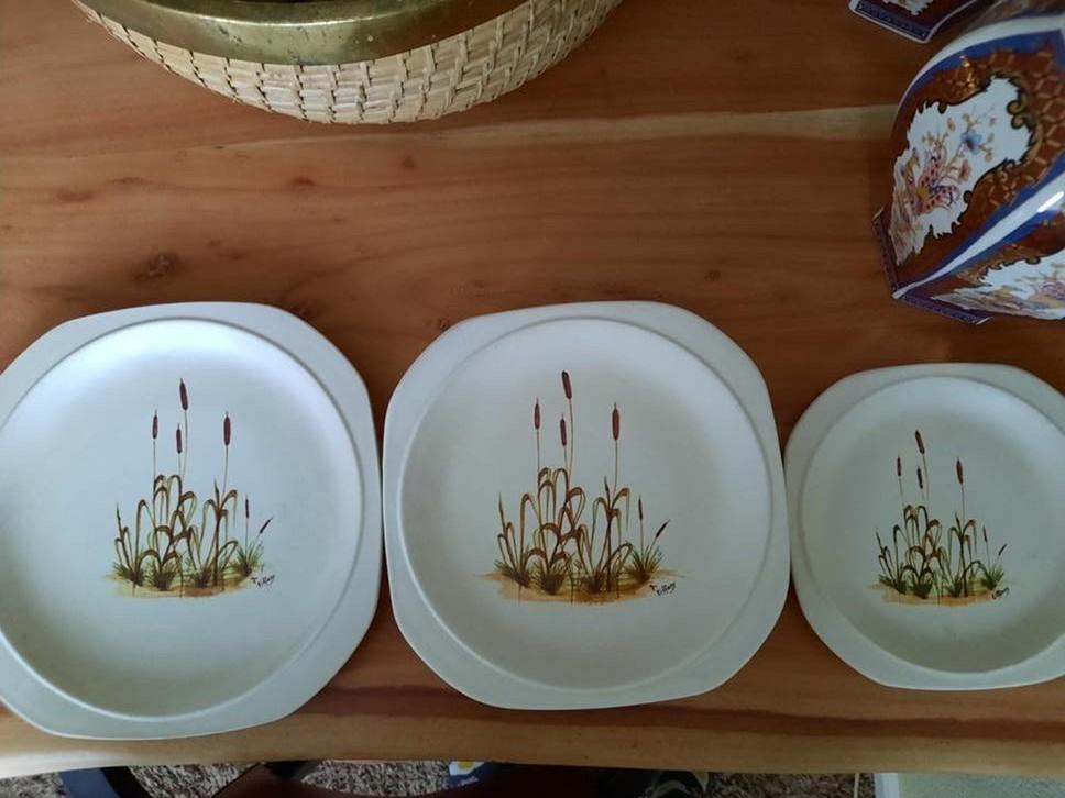 Zeldzame vintage Tiffany Italy borden 70s, Antiek en Kunst, Ophalen of Verzenden
