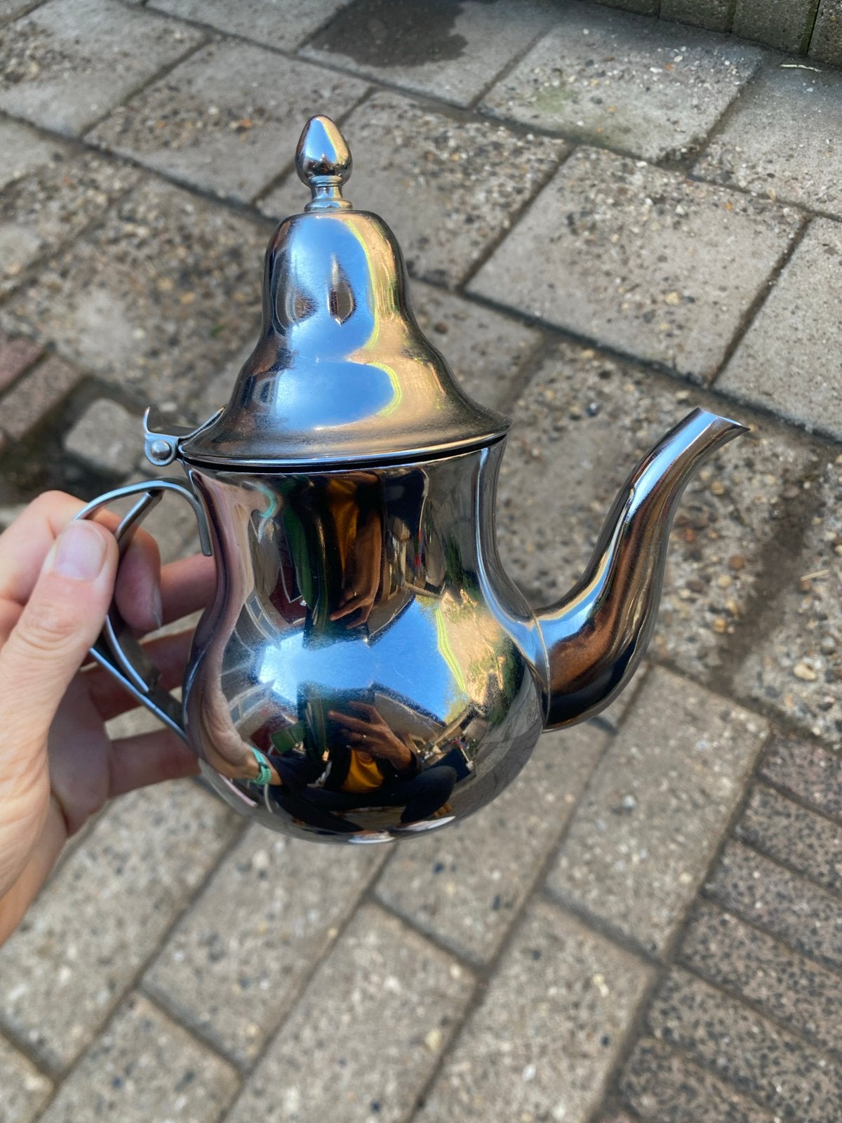 Flash-Inox Theepot - Hoogwaardig Roestvrij Staal, Theepot/fluitketel, Gebruikt, Zilver, Ophalen of Verzenden