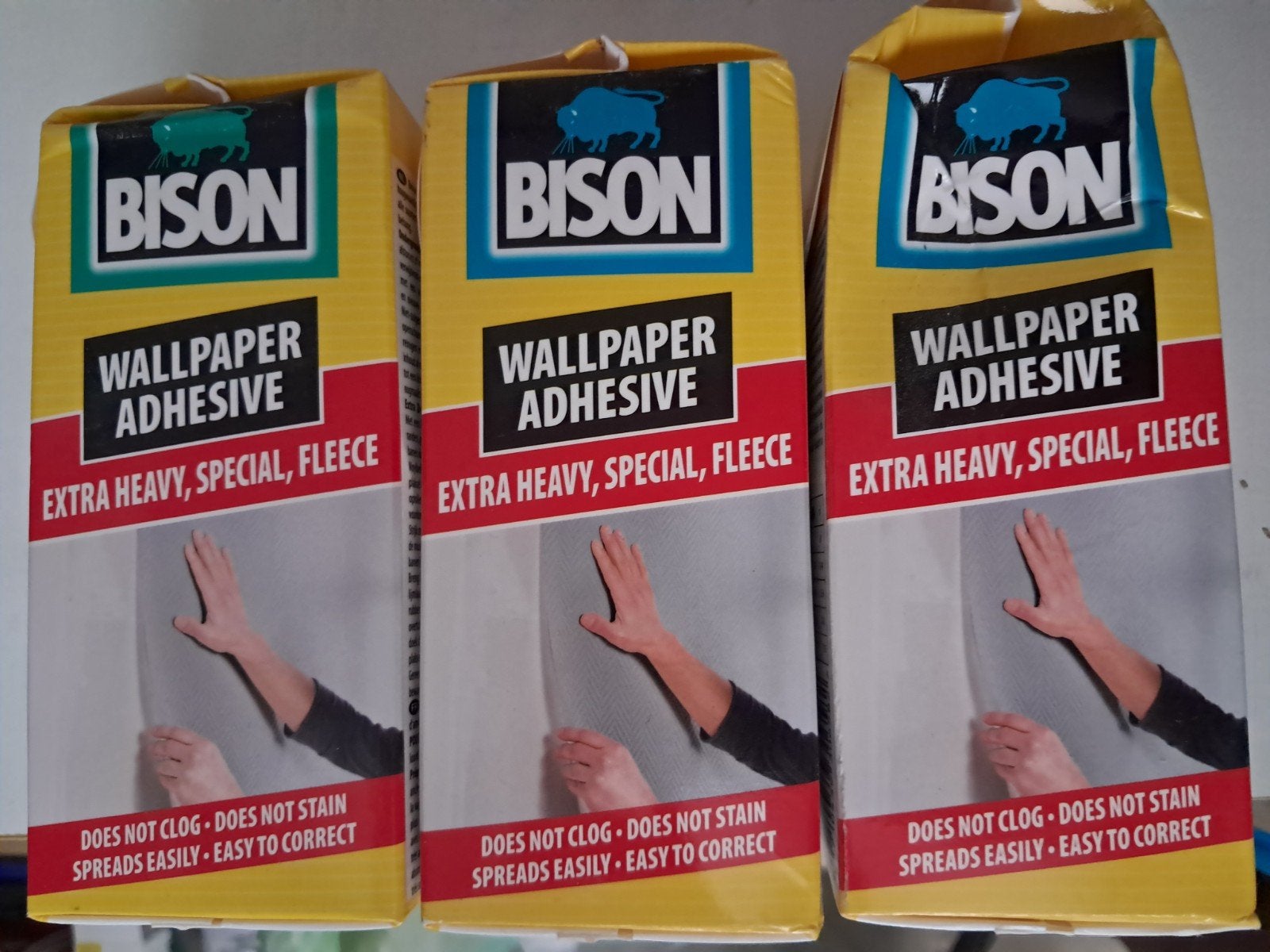 Bison Behanglijm Extra Sterk Vliesbehang (3 stuks), Ophalen