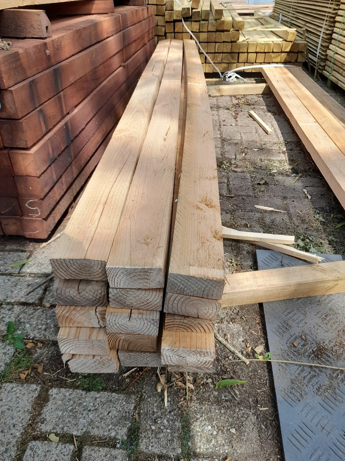 Douglas regels 5x10x300 cm, B-keus, balken, liggers, hout, Ophalen, Nieuw, 250 cm of meer, Balken