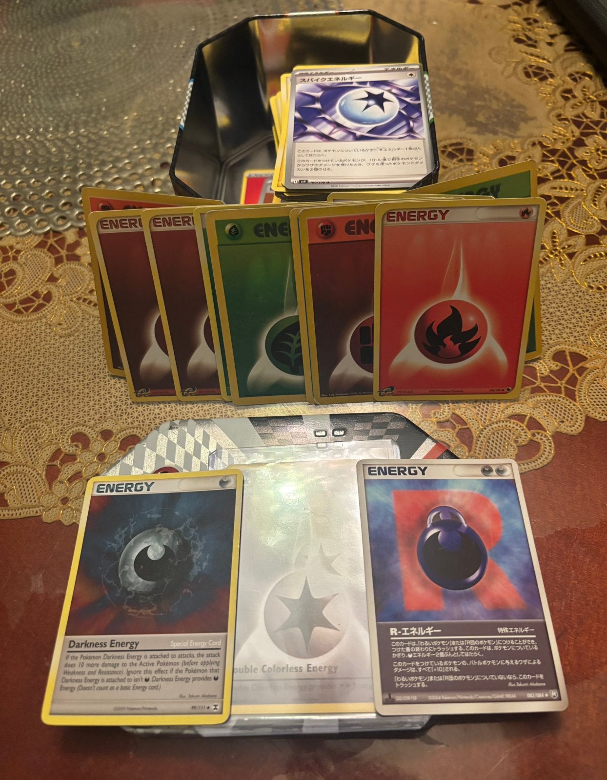 Grote set aan oude pokemon energies, Hobby en Vrije tijd, Ophalen of Verzenden, Zo goed als nieuw, Meerdere kaarten