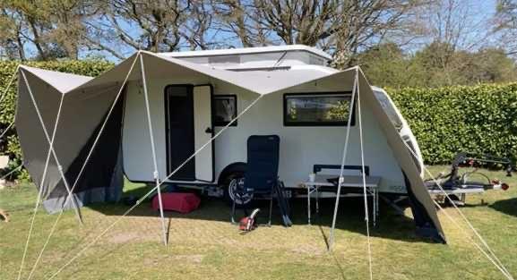Caravan Kip Vision adventure eind 2020, Caravans en Kamperen, Caravans, Luifel, Kleine zit, 750 - 1000 kg, Particulier