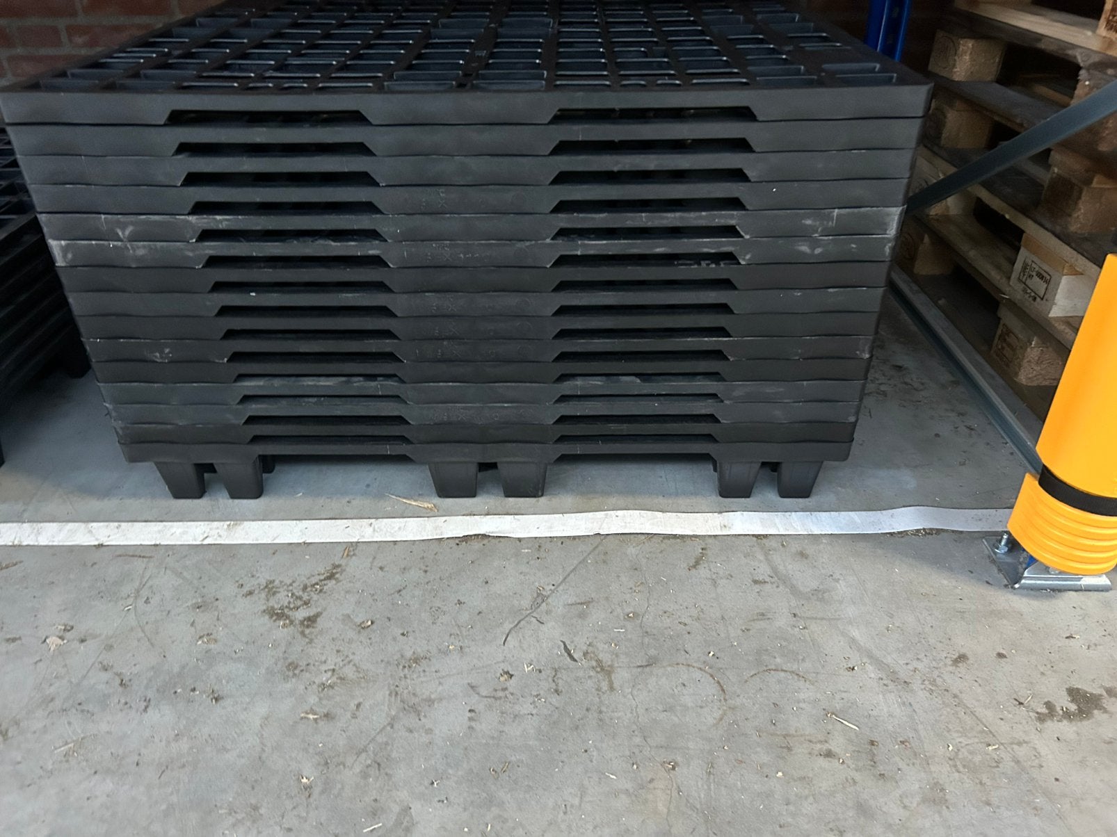 40 kunststof pallets 110x 100 cm, Ophalen, 100 cm of meer, 60 cm of meer, Overige typen