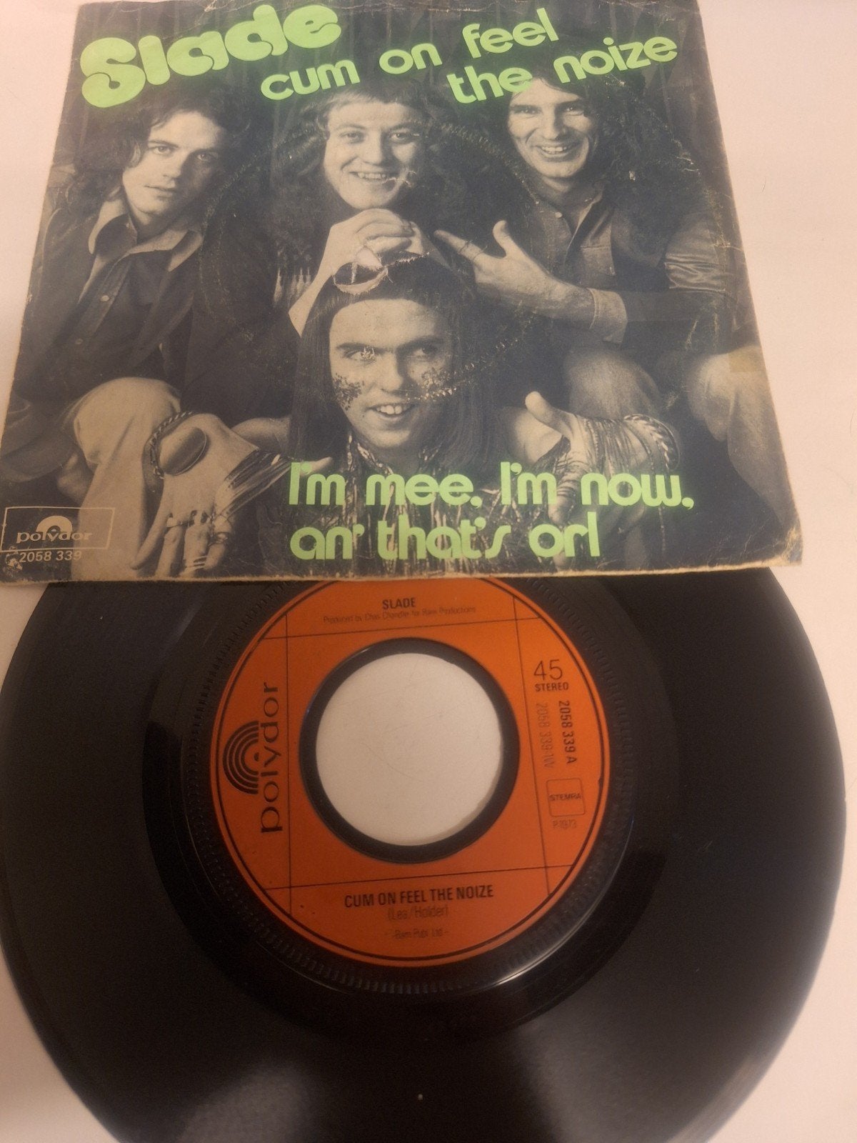 Slade - Cum on feel the noize, 1973., Fotohoes, Verzenden, 7 inch, Poprock