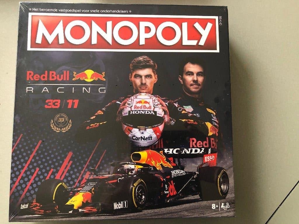 Monopoly Red Bull Racing Edition met Max Verstappen, Vijf spelers of meer, Ophalen of Verzenden, Nieuw, Hasbro