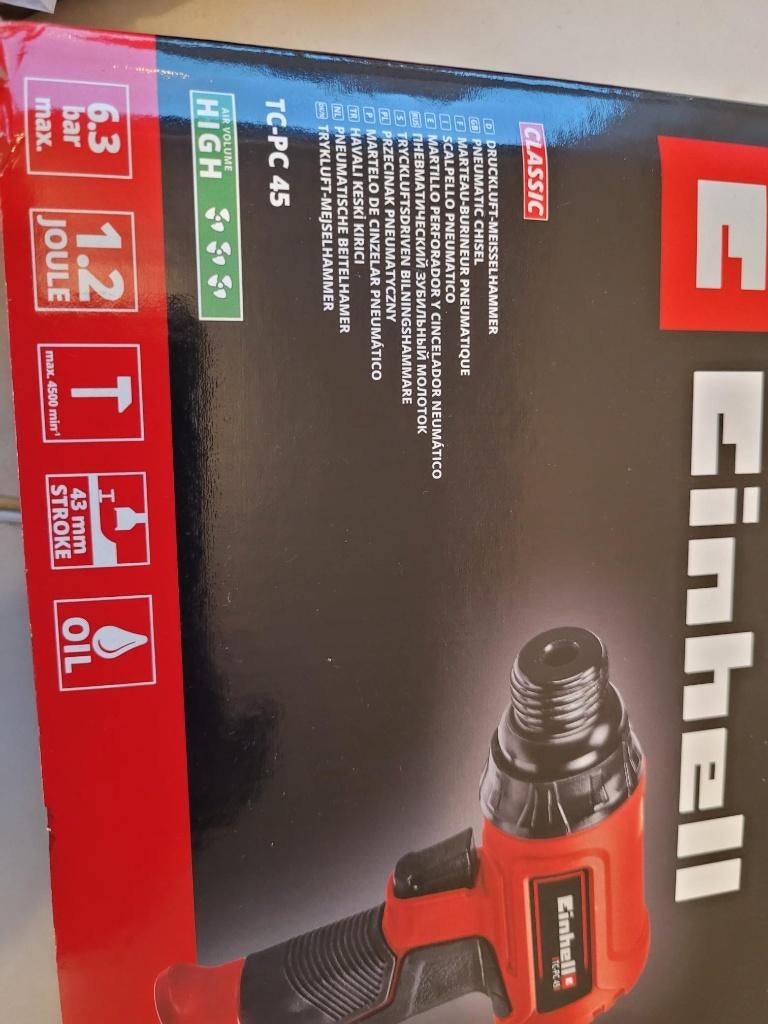 Einhell luchthamer, Doe-het-zelf en Verbouw, Gereedschap | Slijpmachines, Nieuw, Overige typen, Minder dan 700 watt, Ophalen