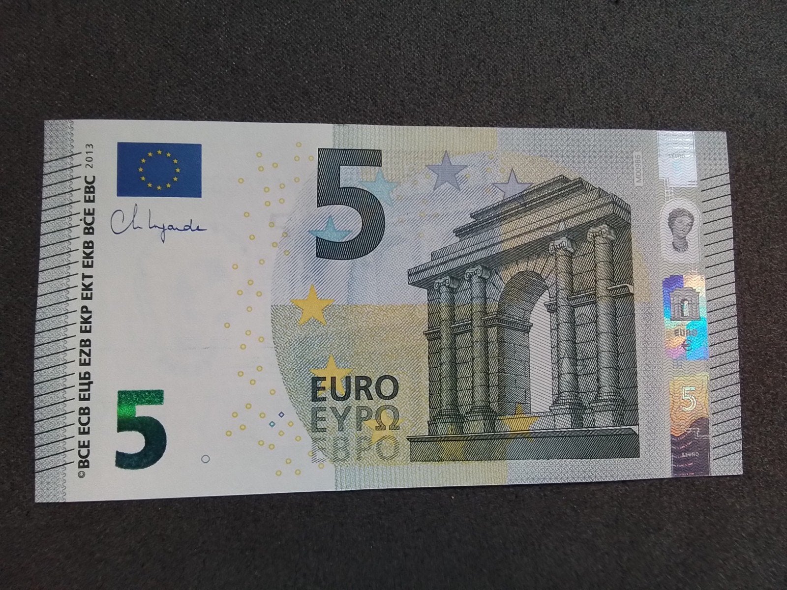 5 eurobiljet 2013 nog nooit in omloop geweest code M009B6, Postzegels en Munten, Ophalen of Verzenden, Overige landen, 5 euro