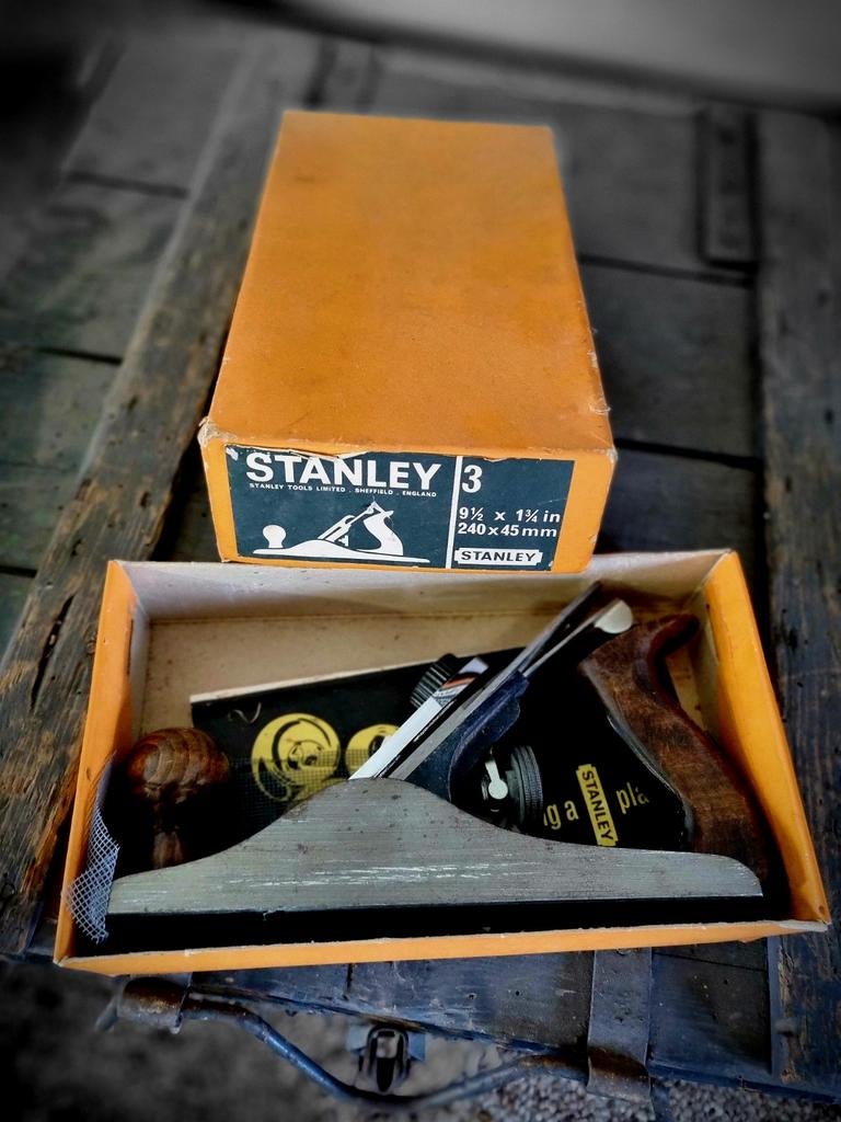 Stanley 3 schaaf in originele doos, Ophalen of Verzenden, Gebruikt