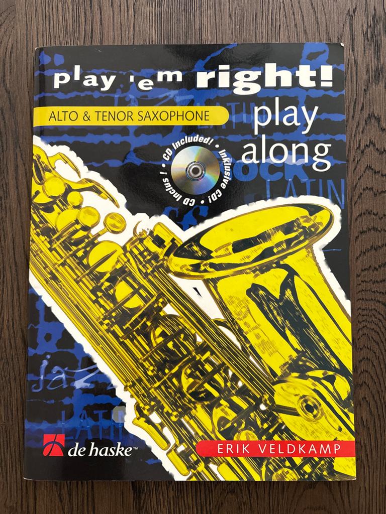 Play 'em Right! Alto & Tenor Saxophone inclusief CD, Gebruikt, Ophalen of Verzenden, Jazz, Saxofoon