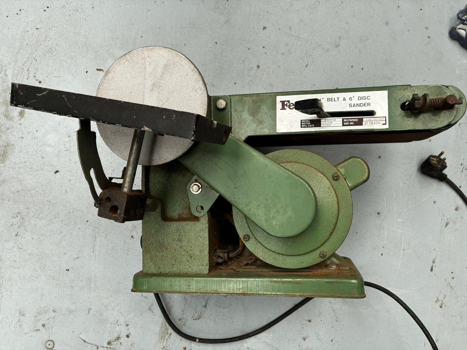 Tafel schuurmachine, Ophalen, Gebruikt, Minder dan 600 watt, Vlakschuurmachine