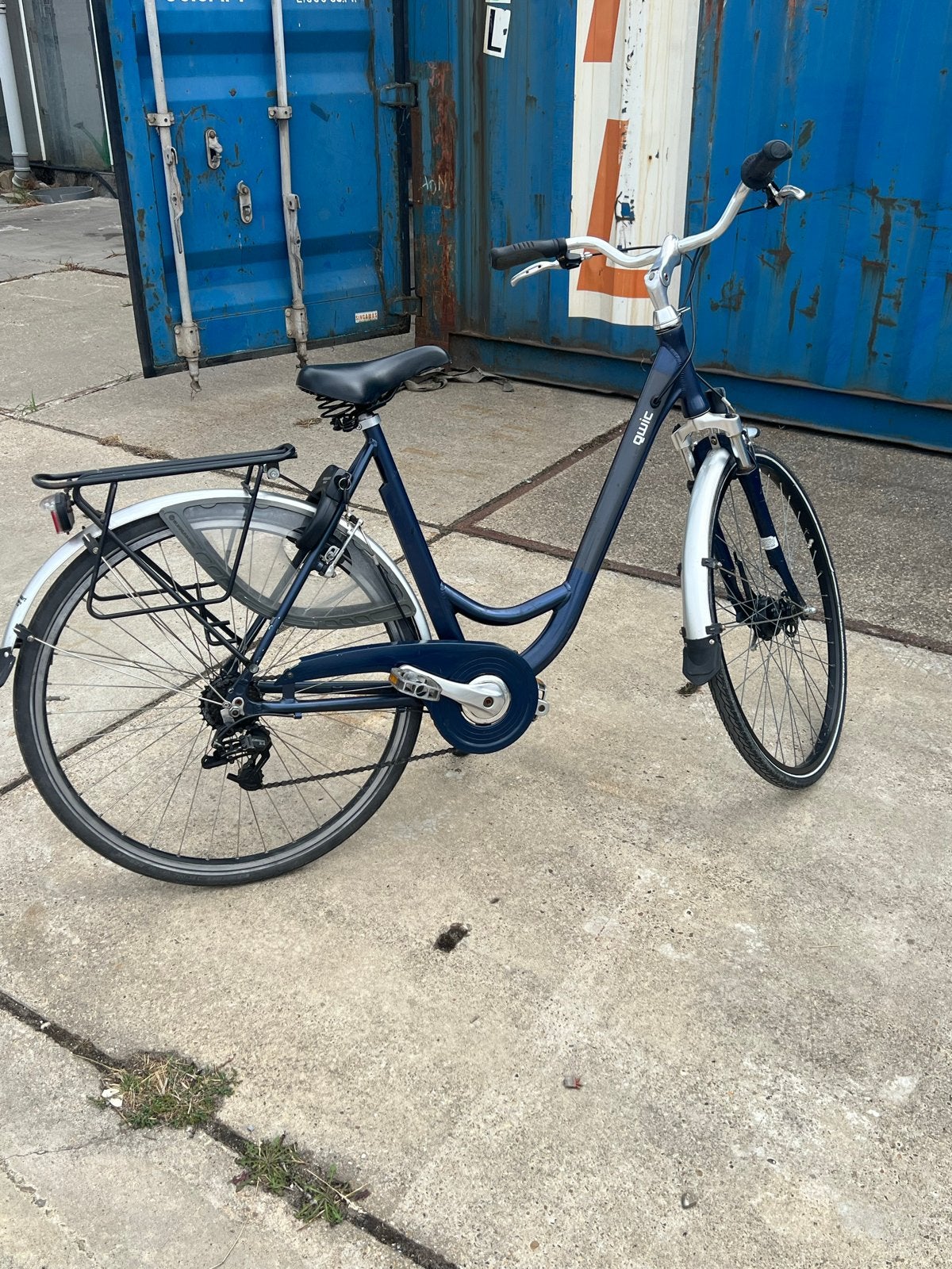 Quic damesfiets met versnellingen en lage instap, Velgrem, Ophalen, Overige merken, 53 tot 56 cm