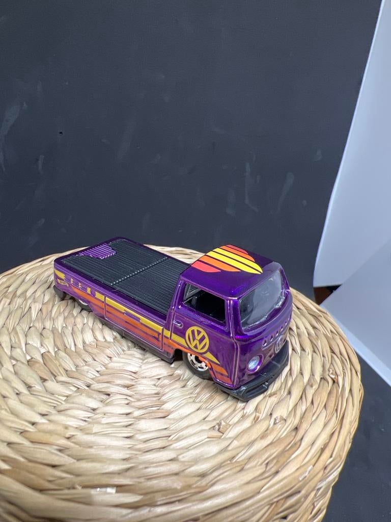 Hot Wheels Volkswagen T1 Pick-up Paars, Hobby en Vrije tijd, Modelauto's | Overige schalen, Zo goed als nieuw, Ophalen of Verzenden