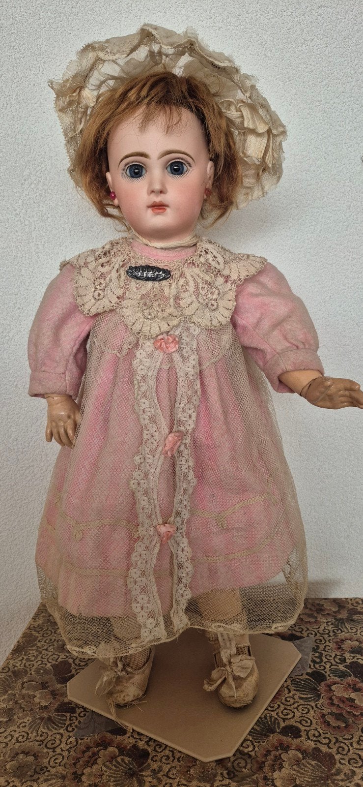 Antieke Tete Jumeau pop 48cm, maat 8, Ophalen of Verzenden, Gebruikt, Pop