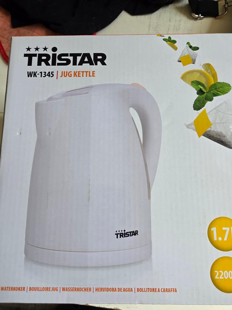Tristar WK-1345 Waterkoker - 1.7L Jug Kettle, Witgoed en Apparatuur, Waterkokers, 1 tot 2 liter, Ophalen of Verzenden, Nieuw