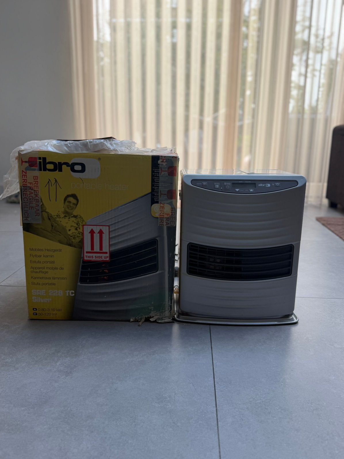 Zibro 3,1 kw petroleumkachel gebruikt, Huis en Inrichting, Ophalen of Verzenden, Zo goed als nieuw, Overige brandstoffen, Petroleumkachel