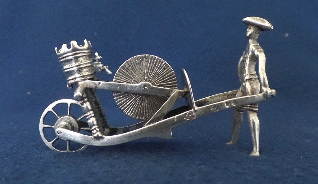 zilveren miniatuur Scharensliep 1737  Arnoldus van Geffen, Verzenden, Zilver