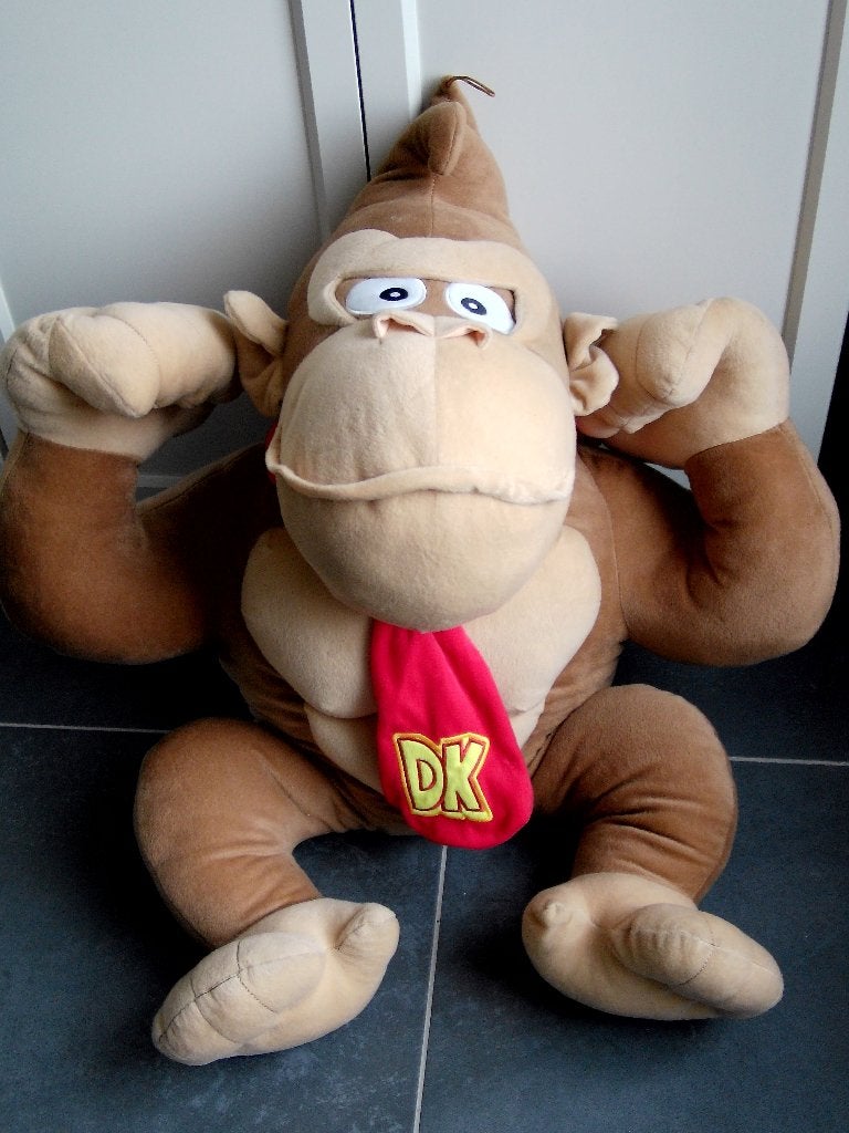 Grote Super Mario Donkey Kong knuffel ruim 90 cm. groot, Nintendo, Verzenden, Zo goed als nieuw, Overige typen