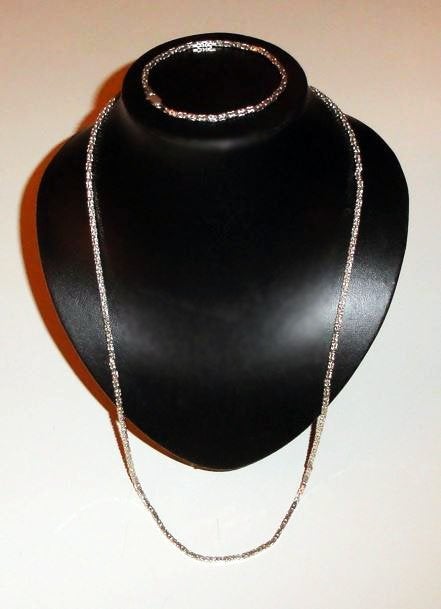 Ketting met armband Koningsketting zilver 925 Byzantijns, Verzenden, Nieuw, Zilver, Zilver