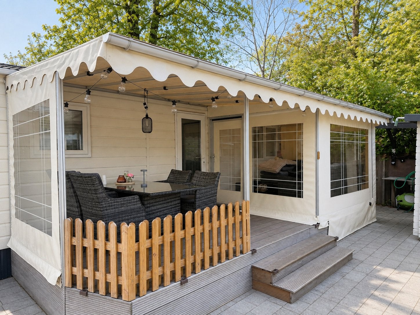 Terrasoverkapping/Veranda met zijwanden, Ophalen, Gebruikt