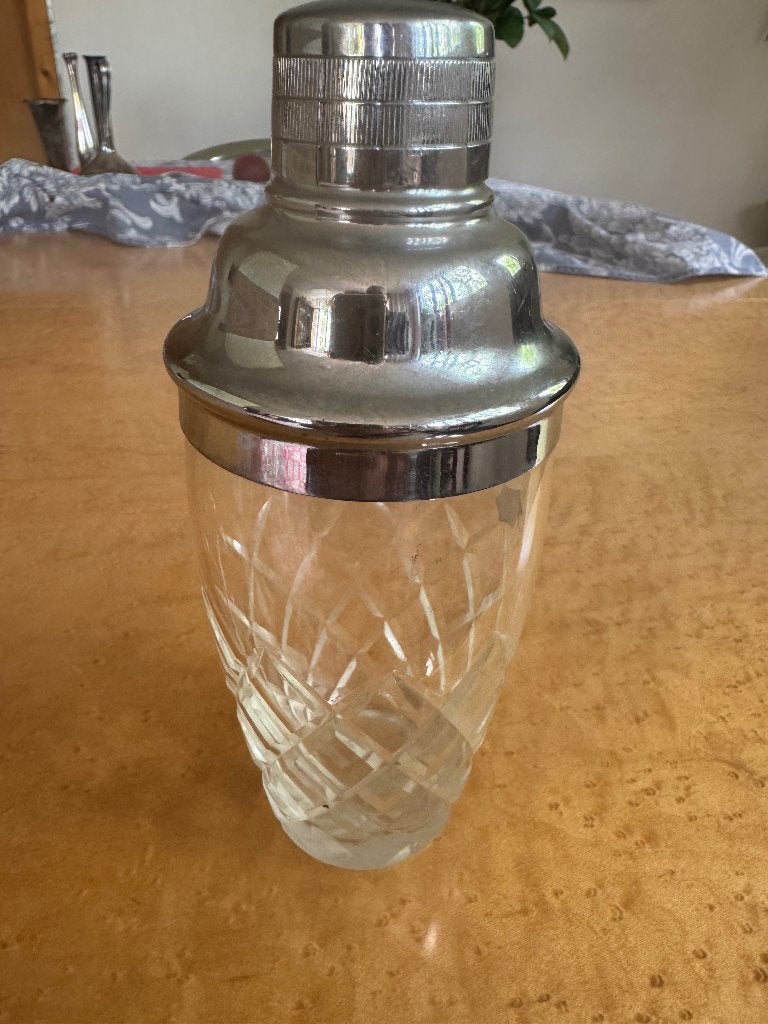 cocktail shaker, Zilver, Ophalen of Verzenden, Overige merken, Glas