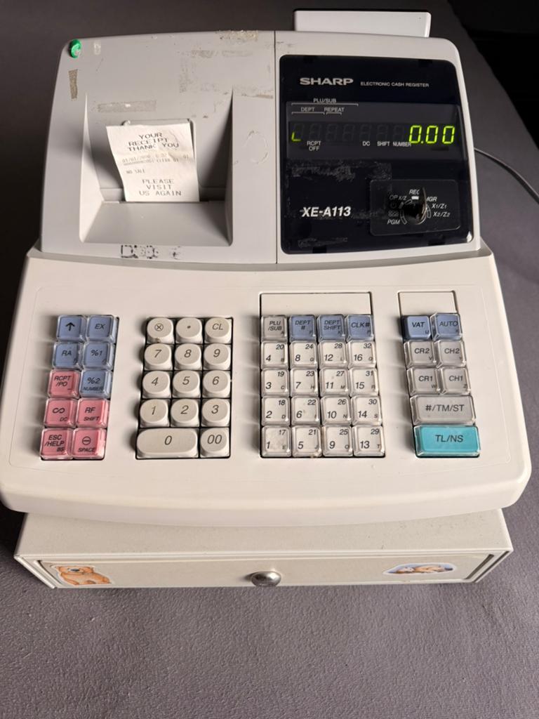 Sharp XE-A113 Elektronische Kassa met Bonprinter, Ophalen of Verzenden, Overige typen