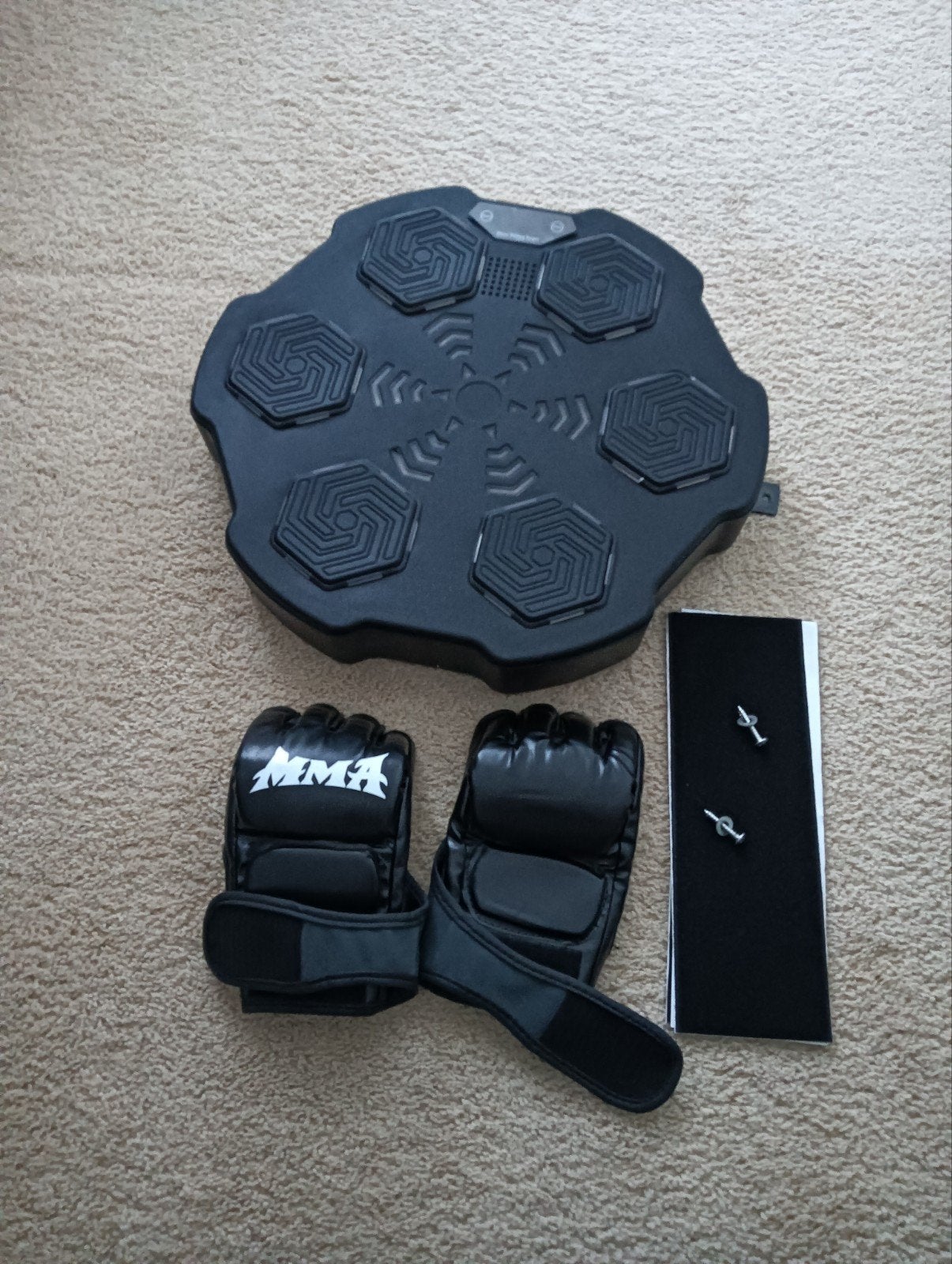 Music Boxing Target met MMA handschoenen, Sport en Fitness, Vechtsporten en Zelfverdediging, Ophalen of Verzenden, Zo goed als nieuw