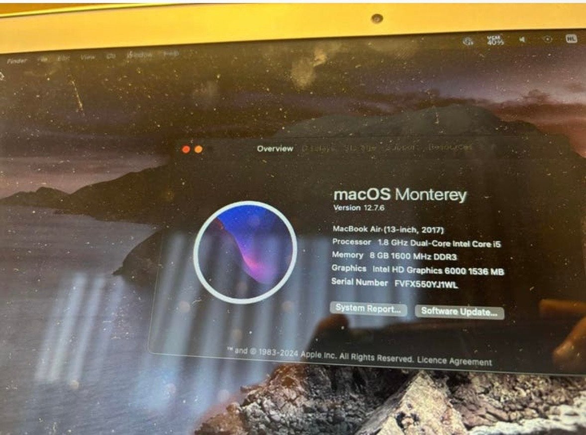 MacBook Air (13-inch, 2017) - 8GB RAM, 251GB opslag, Computers en Software, Apple Macbooks, Gebruikt, MacBook Air, 13 inch, Minder dan 2 Ghz