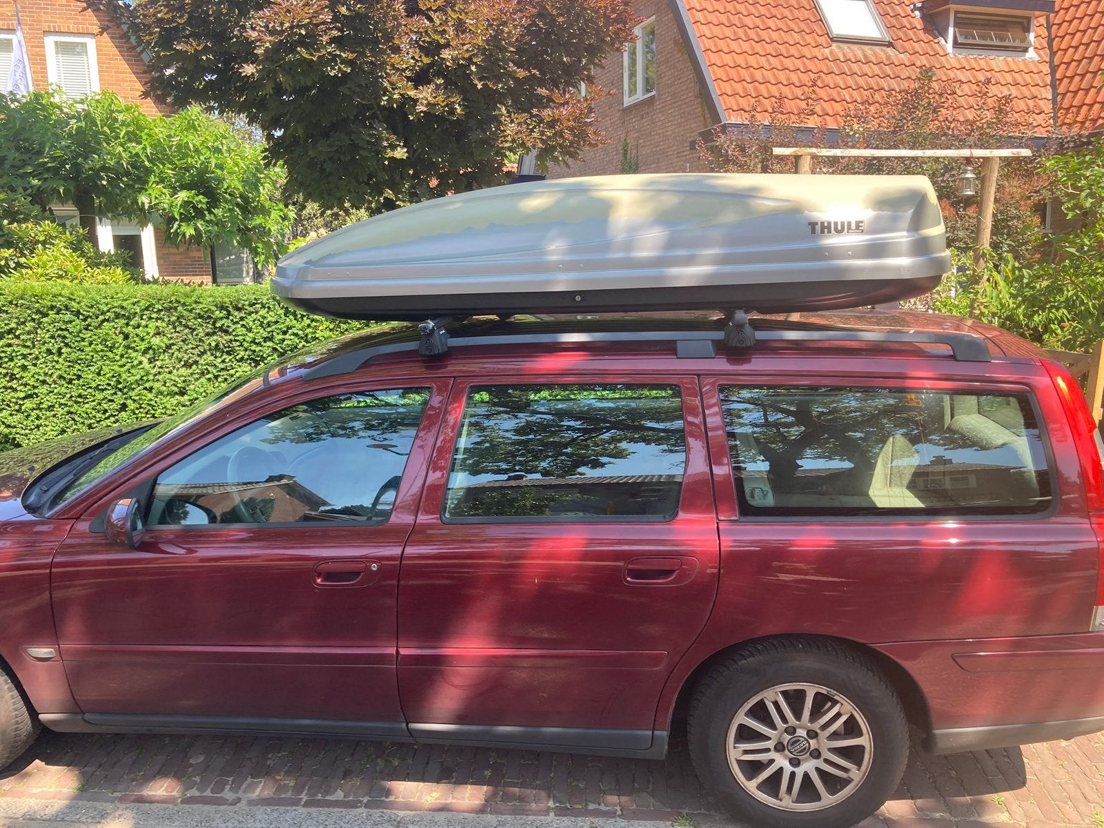 Te koop Thule Atlantis 900 dakkoffer inclusief dragers., Auto diversen, Dakkoffers, Ophalen, Gebruikt